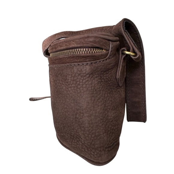 Rare Coach Vintage Creel Crossbody Bag Brown Nubuck Leather - Picture 12 of 17